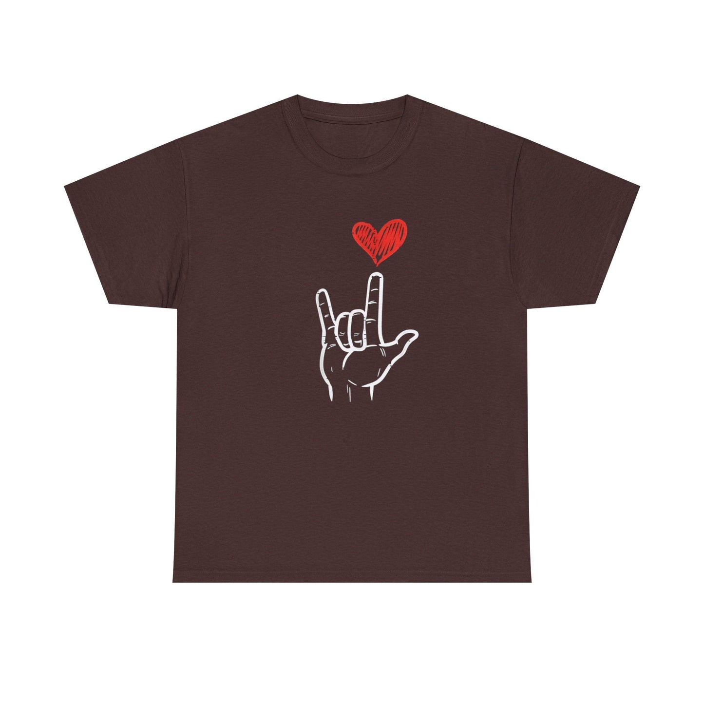 Valentines Day I Love You Hand Sign Heart Unisex T-Shirt, Gift for Him or Her, Valentines Tee, Love Gesture Graphic Tee, Romantic Shirt,