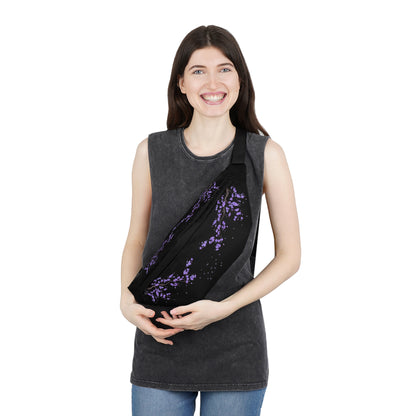 Kawaii Purple Floral Fanny Pack – Travel & Adventure Bag