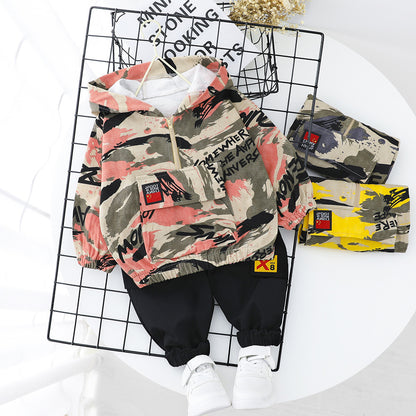 Wild casual camouflage children's clothing