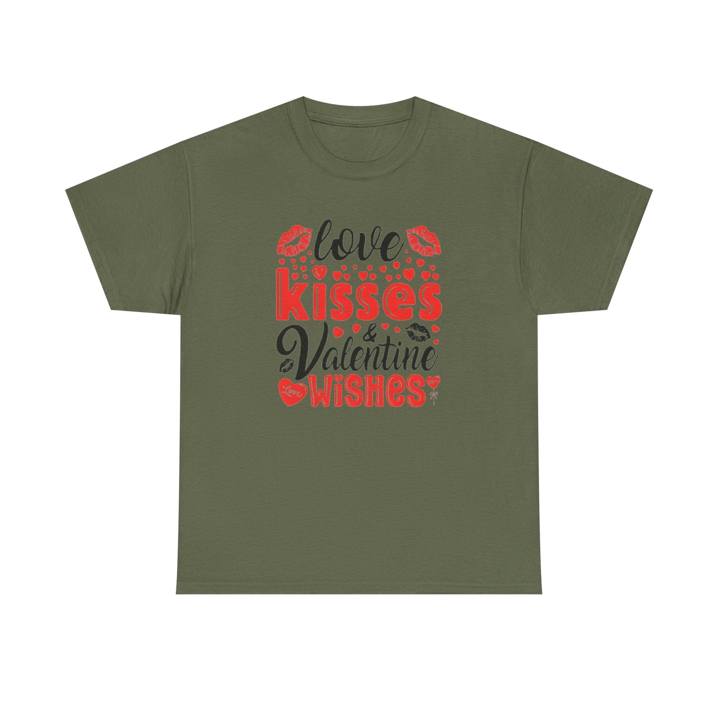 Love Kisses Valentines Wishes Tshirt, Valentines Day Shirt, Unisex T-shirt, Valentines Day Gift for Him or Her, Valentine's Graphic