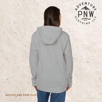 Adidas® Eco-Friendly Unisex Fleece Hoodie - Personalized Comfort and Style Adventure Mountains