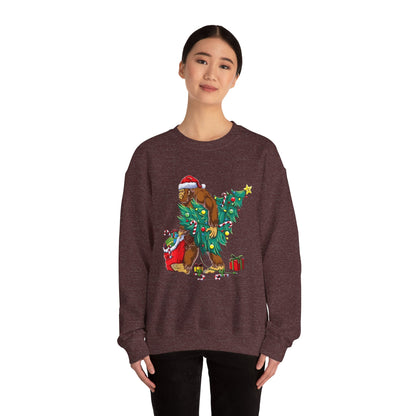 Adventure Bigfoot Christmas Lights Sweatshirt – Unisex Jumper