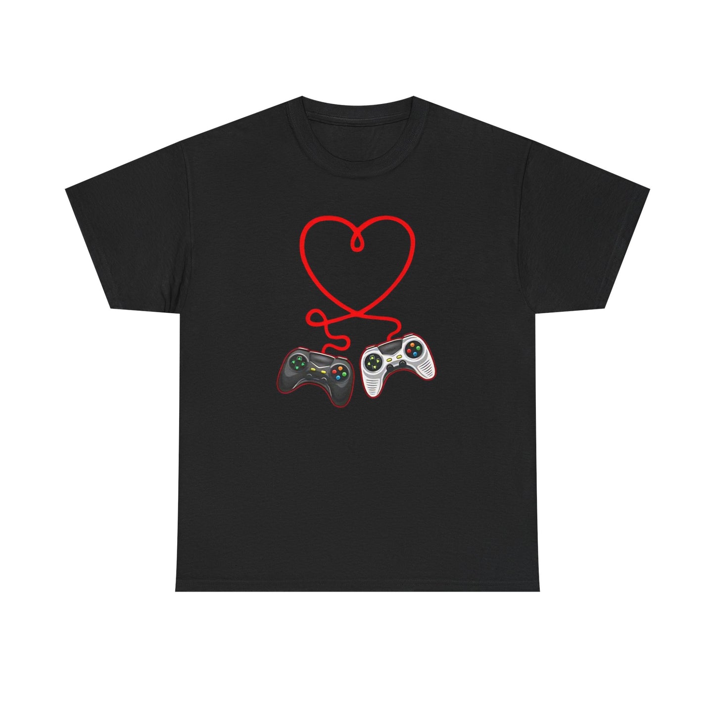 Video Gamer Valentines Day T-Shirt, Gamer Heart Tee, Valentines Gift for Him or Her, Unisex Gaming Shirt, Controller Love  Unisex Shirt