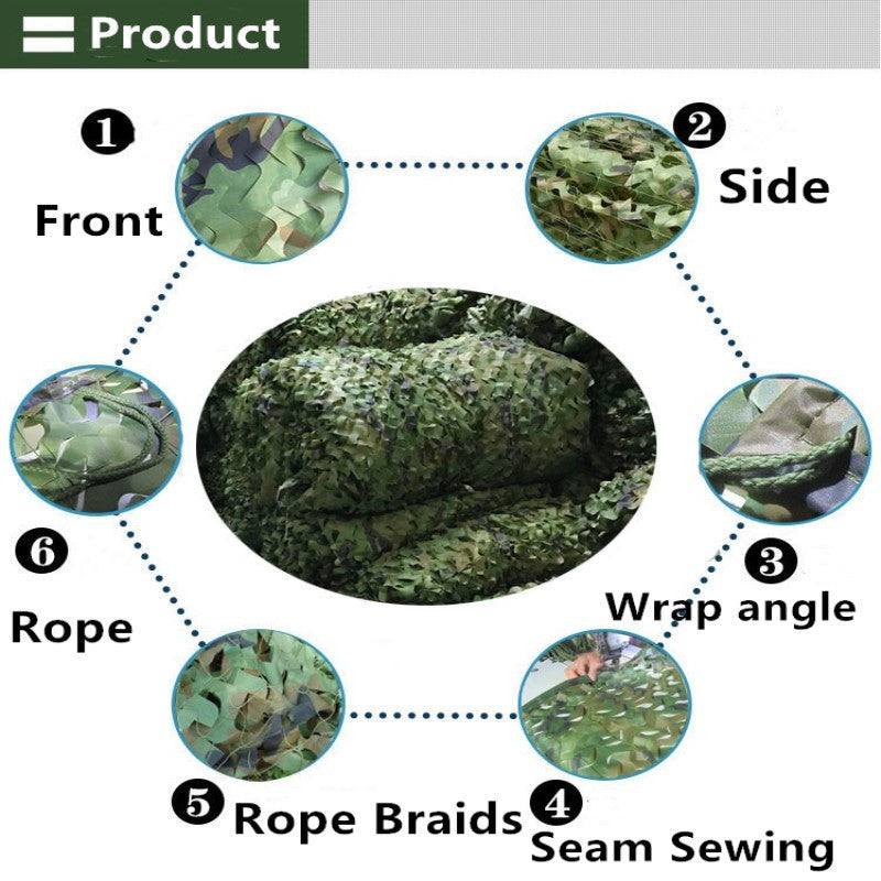 Anti-Aerial Photography Jungle Camouflage Net | Outdoor Sunscreen Shade Net