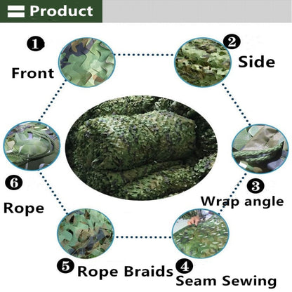 Anti-Aerial Photography Jungle Camouflage Net | Outdoor Sunscreen Shade Net