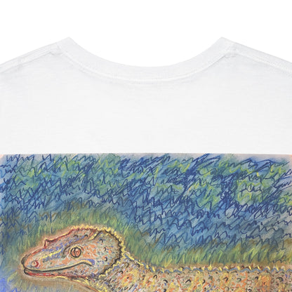 "Gecko" - oil pastel