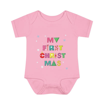 MY FIRST CHRISTMASS |Infant Baby Rib Bodysuit |Christmas Adventure Outfit
