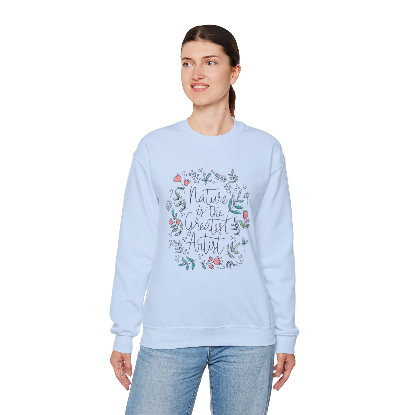 Adventure Nature’s Art Sweatshirt – Floral Valentine Gift