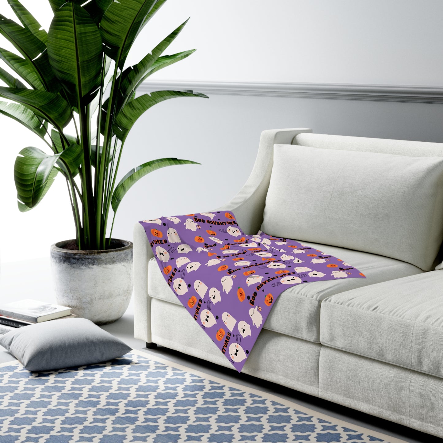 Boo Adventure Ghost & Pumpkin Baby Swaddle