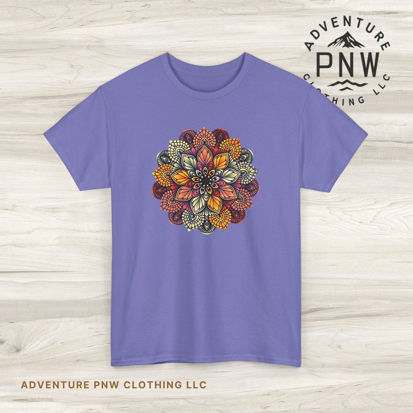 Mandala Floral Tee – Boho Adventure Top