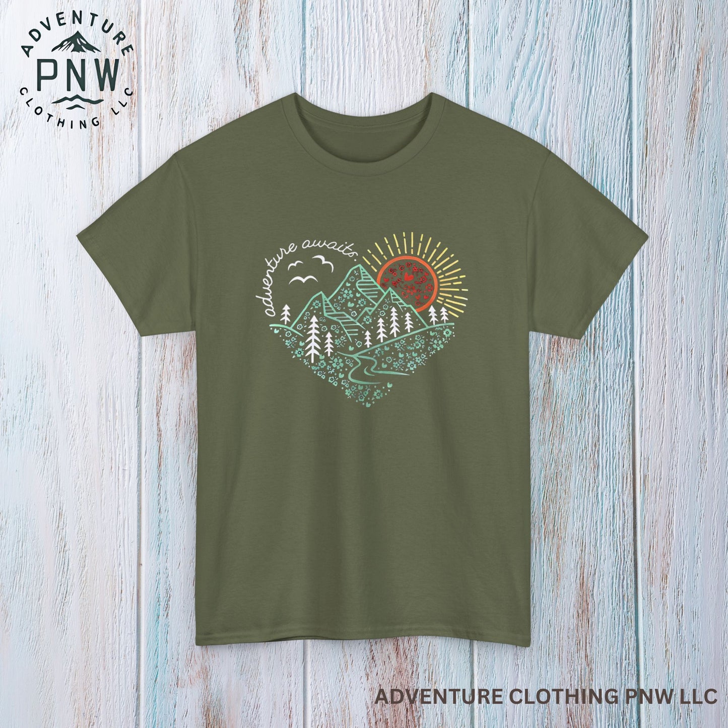 Adventure Awaits Tee – Mountain Explorer Shirt