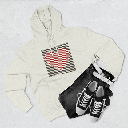 Retro Valentines Heart Hoodie, Cute Love Sweatshirt, Womens Valentines Hoodie, Teacher Mom Heart Hoodie, Vintage Three-Panel Fleece