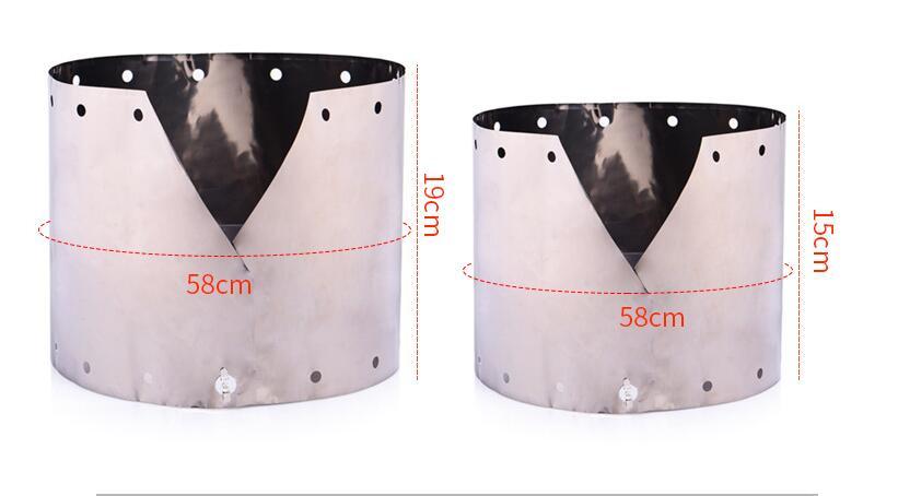 Pure Titanium Ultra-thin Camping Wind Shield Mountaineering Stove Accessories