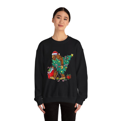 Adventure Bigfoot Christmas Lights Sweatshirt – Unisex Jumper