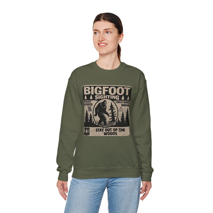 Bigfoot Retro Sweatshirt –Adventure Funny Sasquatch Crewneck
