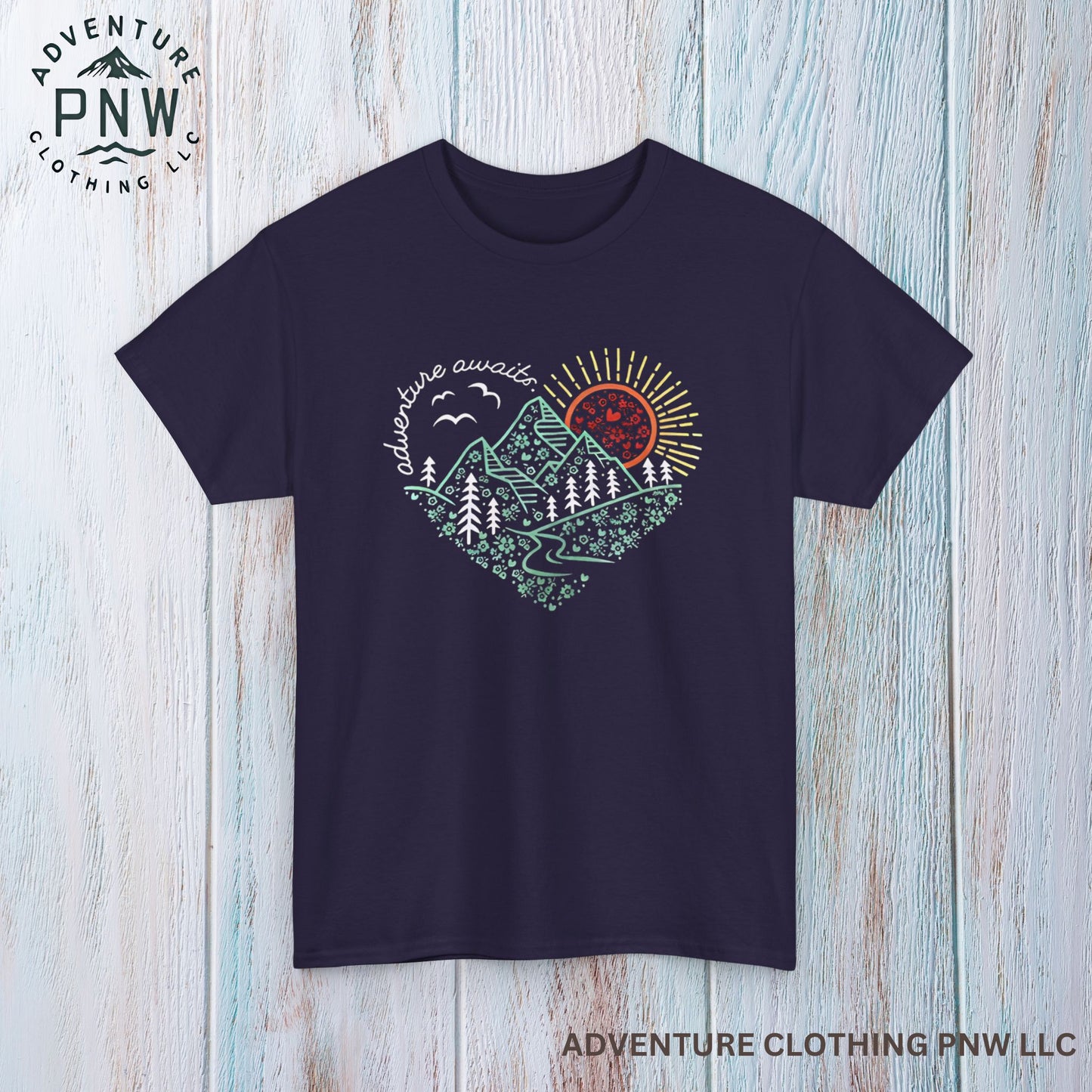 Adventure Awaits Tee – Mountain Explorer Shirt