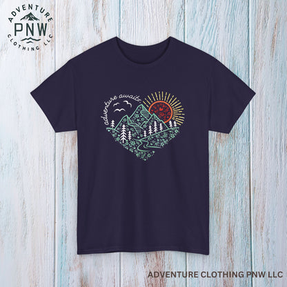 Adventure Awaits Tee – Mountain Explorer Shirt