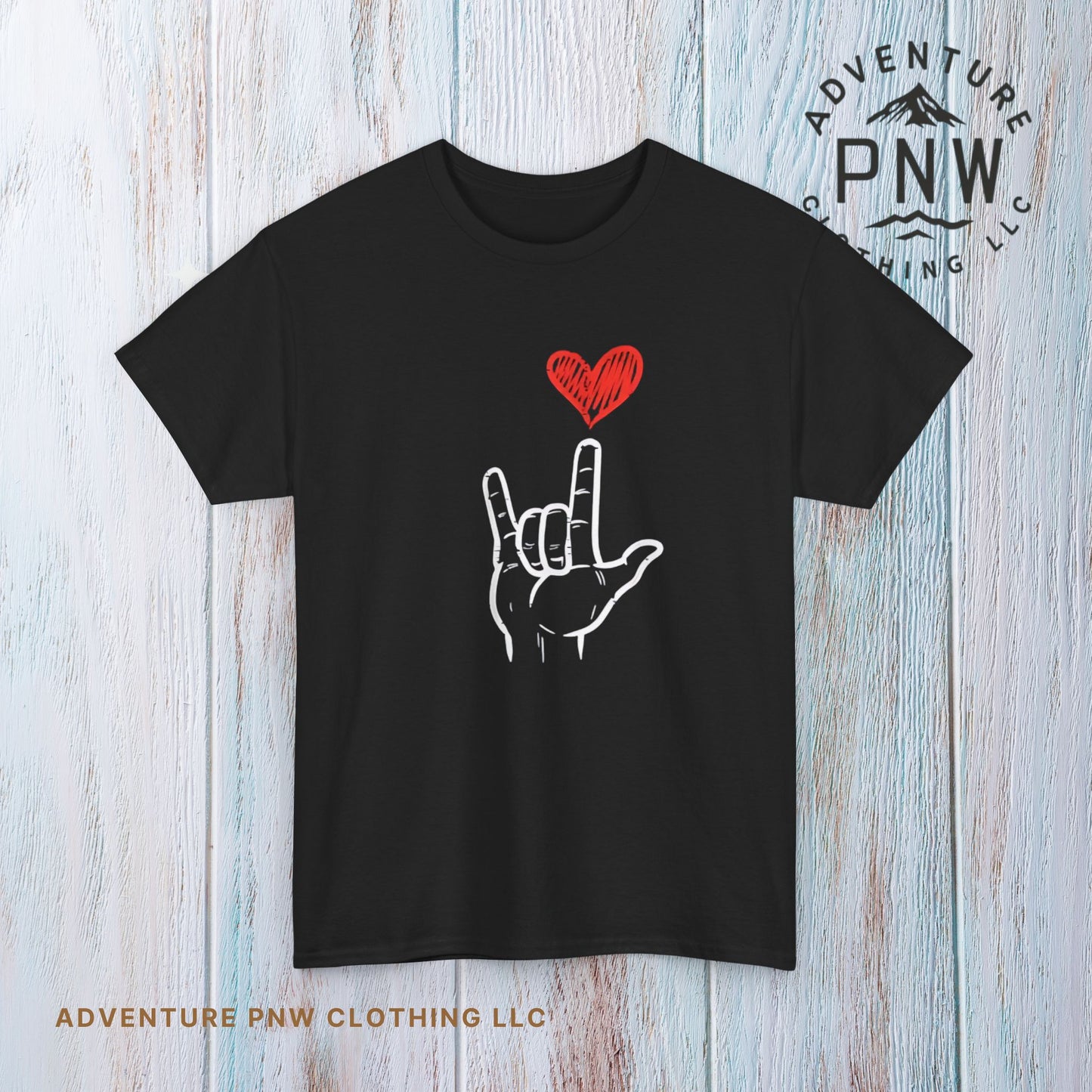 Valentines Day I Love You Hand Sign Heart Unisex T-Shirt, Gift for Him or Her, Valentines Tee, Love Gesture Graphic Tee, Romantic Shirt,
