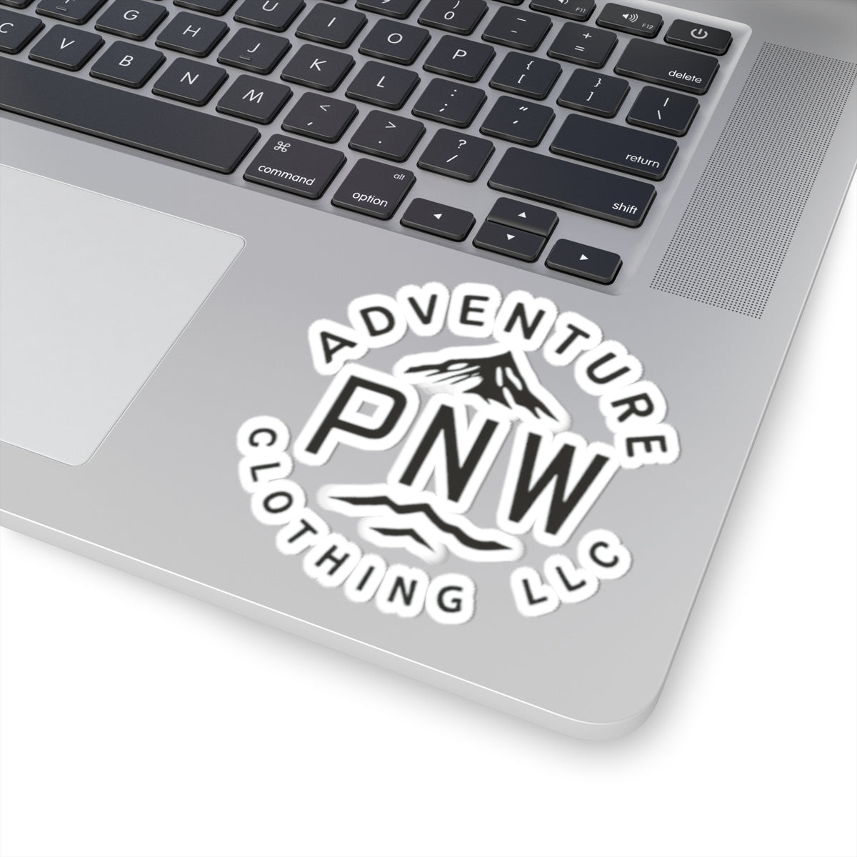 Custom Kiss-Cut Stickers with the Adventure PNW Mountain - Durable Vinyl Stickers
