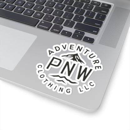 Custom Kiss-Cut Stickers with the Adventure PNW Mountain - Durable Vinyl Stickers