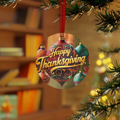 Unique Metal Ornaments for Thanksgiving Adventures: Perfect for Tree Decor and Holiday Gifts | Metal Ornaments