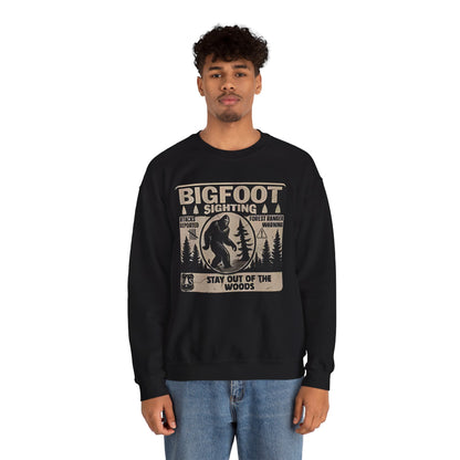 Bigfoot Retro Sweatshirt –Adventure Funny Sasquatch Crewneck