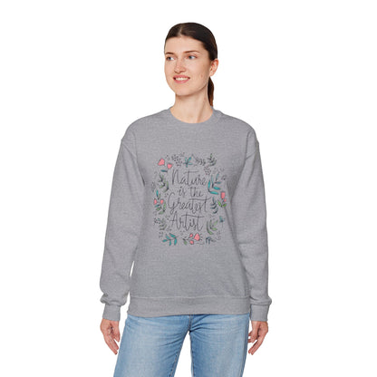 Adventure Nature’s Art Sweatshirt – Floral Valentine Gift