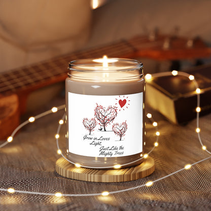 Heart Tree Silhouette Scented Candles, 9oz - Romantic Nature Lovers Gift, Outdoors Campers Candle, Love Candle, Valentines Day Gift