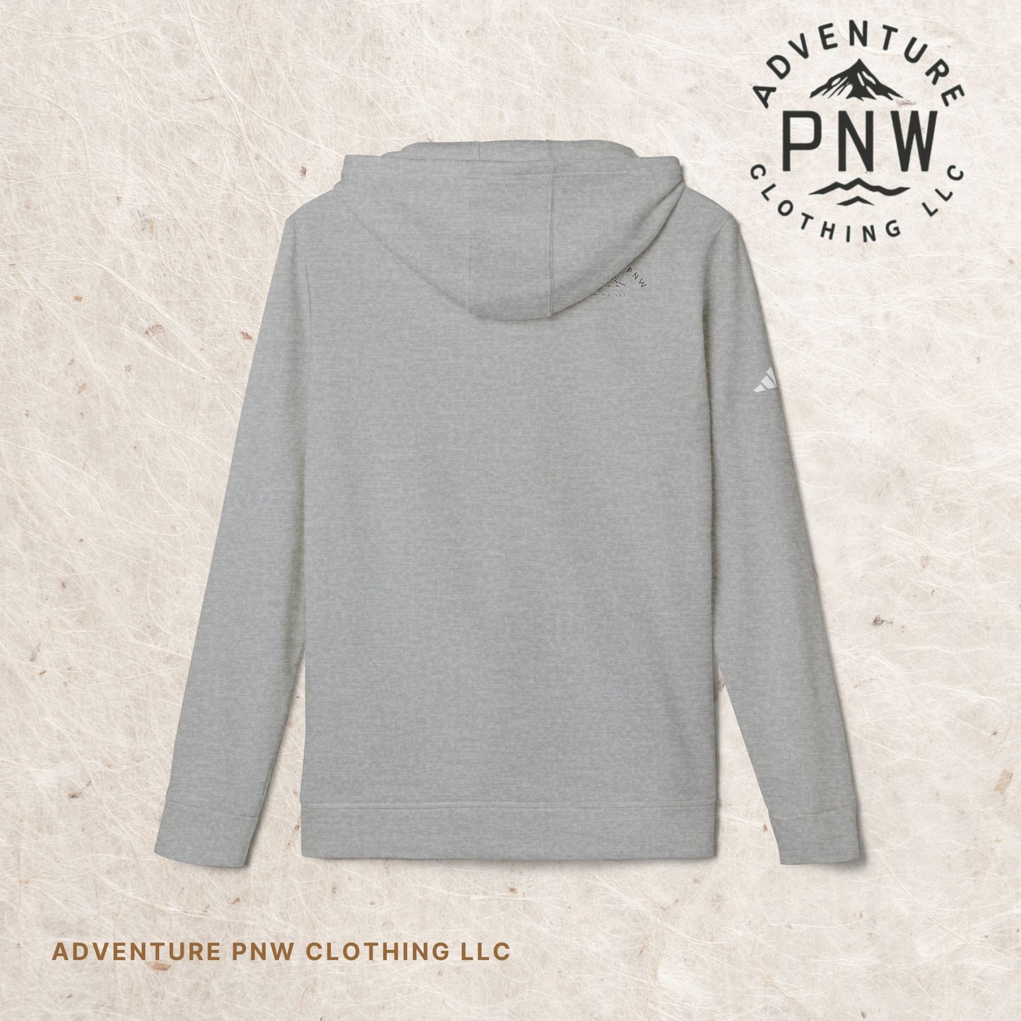 Adidas® Eco-Friendly Unisex Fleece Hoodie - Personalized Comfort and Style Adventure Mountains