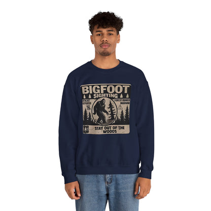 Bigfoot Retro Sweatshirt –Adventure Funny Sasquatch Crewneck