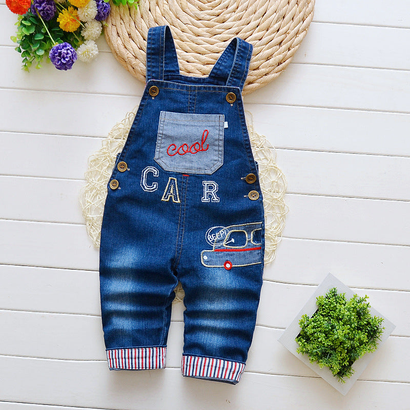 Bib Jeans for Infants and Toddlers | High-Waist Cotton Children's Overalls