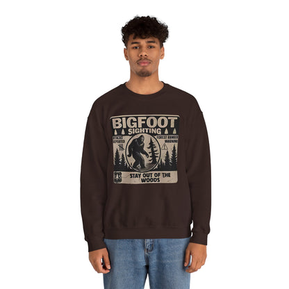Bigfoot Retro Sweatshirt –Adventure Funny Sasquatch Crewneck
