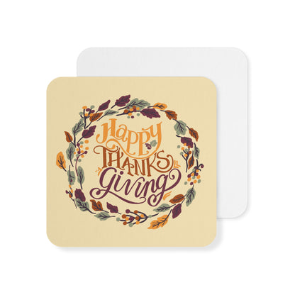 Happy Thanksgiving Adventure Coasters | Celebrate with Style & Gratitude | Coasters (50, 100 pcs)