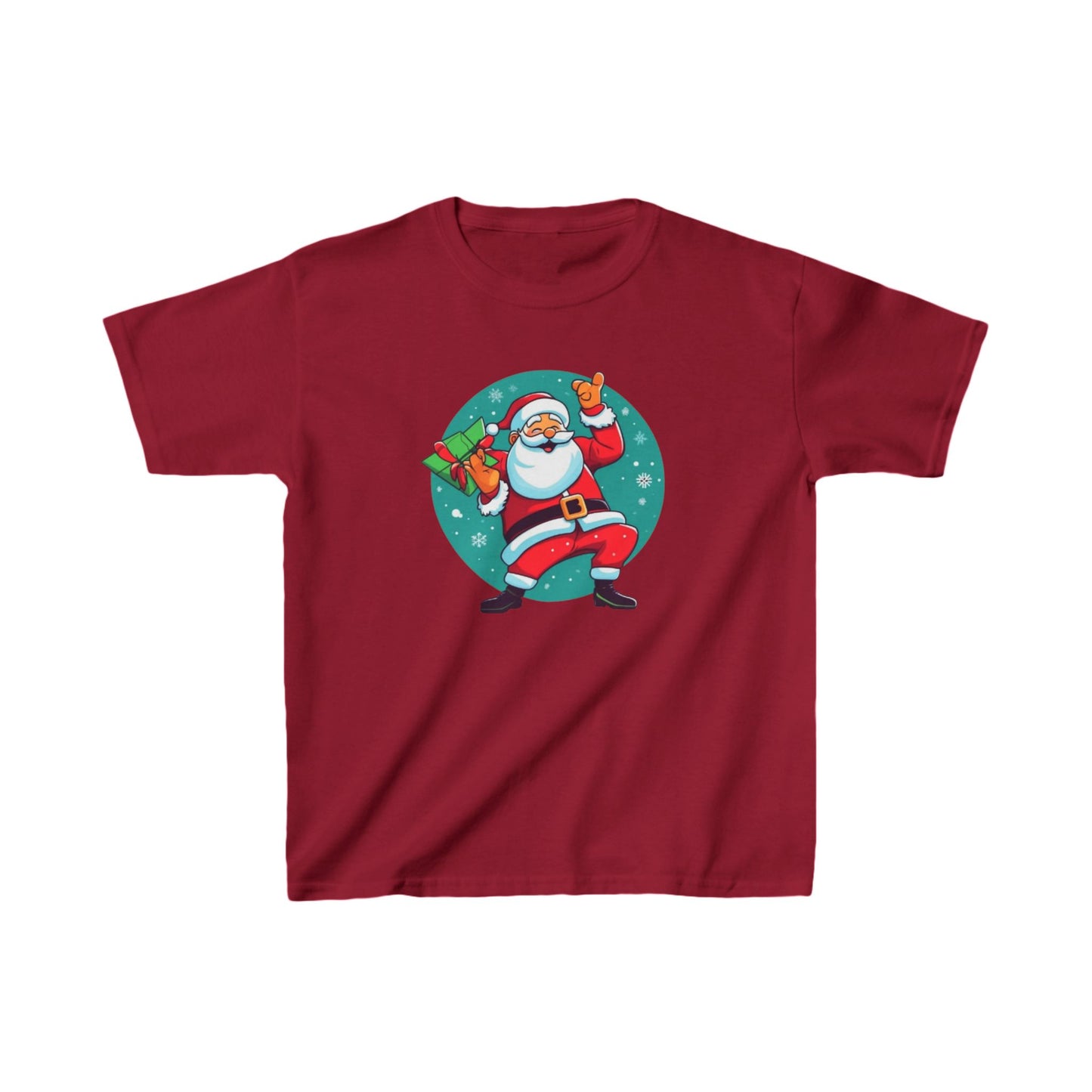 Dabbing Santa Christmas T-shirt  kids Heavy Cotton™ Tee| Christmas adventure Outfit