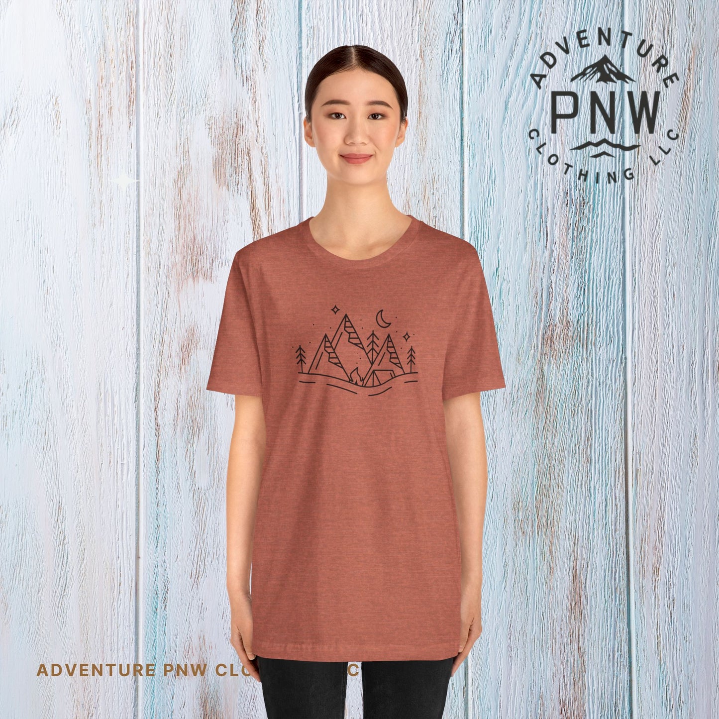 Mountain Adventure PNW T-Shirt Pacific Northwest Inspired Comfort and Style