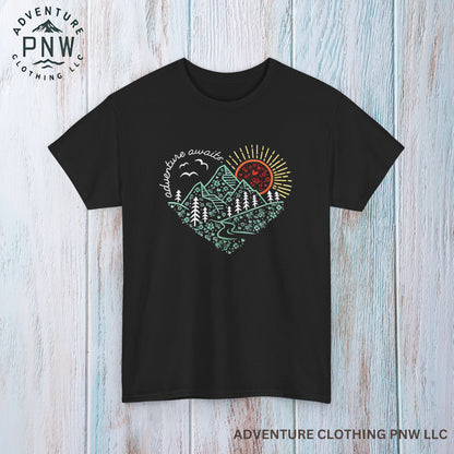 Adventure Awaits Tee – Mountain Explorer Shirt