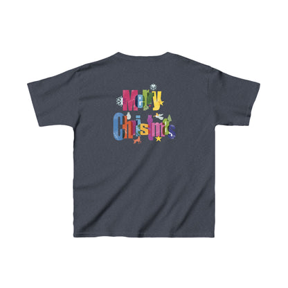 Lets the ADVENTURE Begins with CHRISTMAS Vibes Kids Heavy Cotton™ Tee| Christmas Adventure Outfit