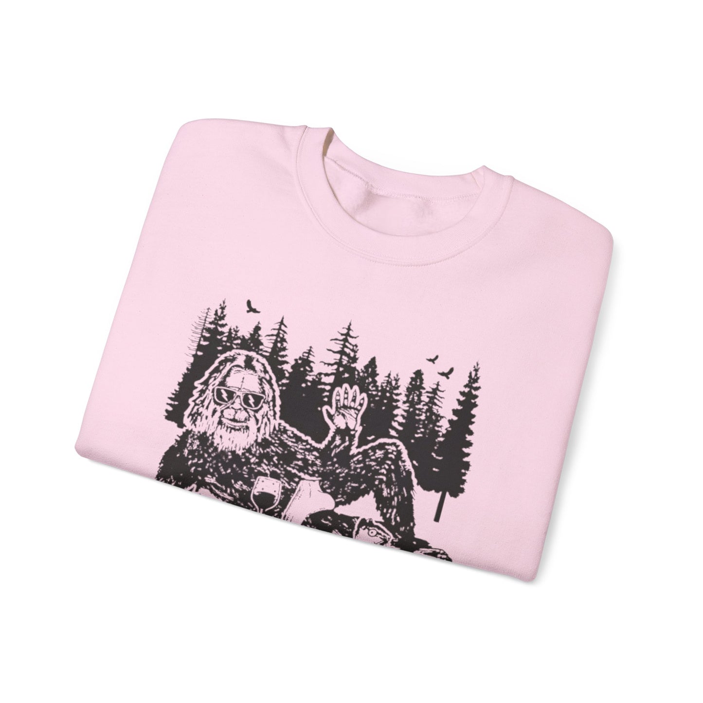 Funny Bigfoot Sasquatch Sweatshirt –Adventure Unisex Crewneck