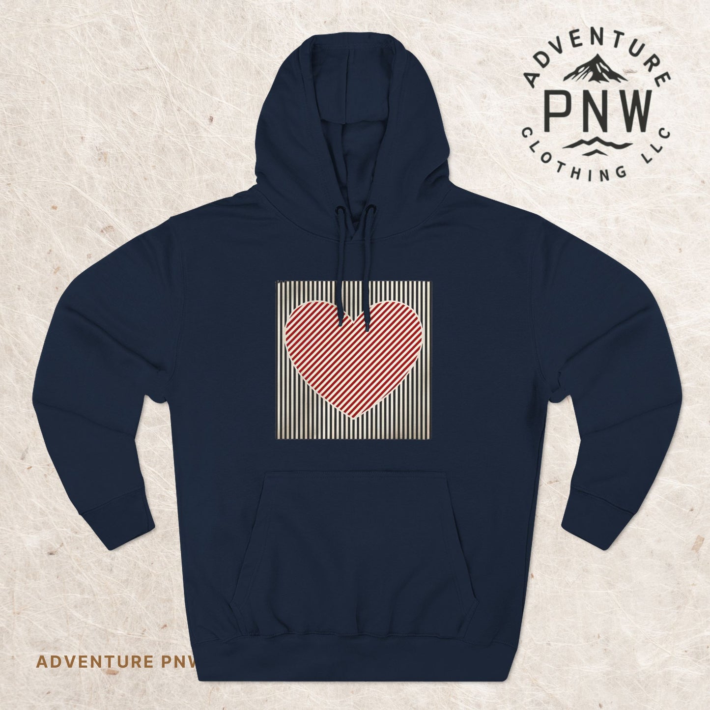 Retro Heart Valentine Hoodie – Cute Adventure Gift for Her