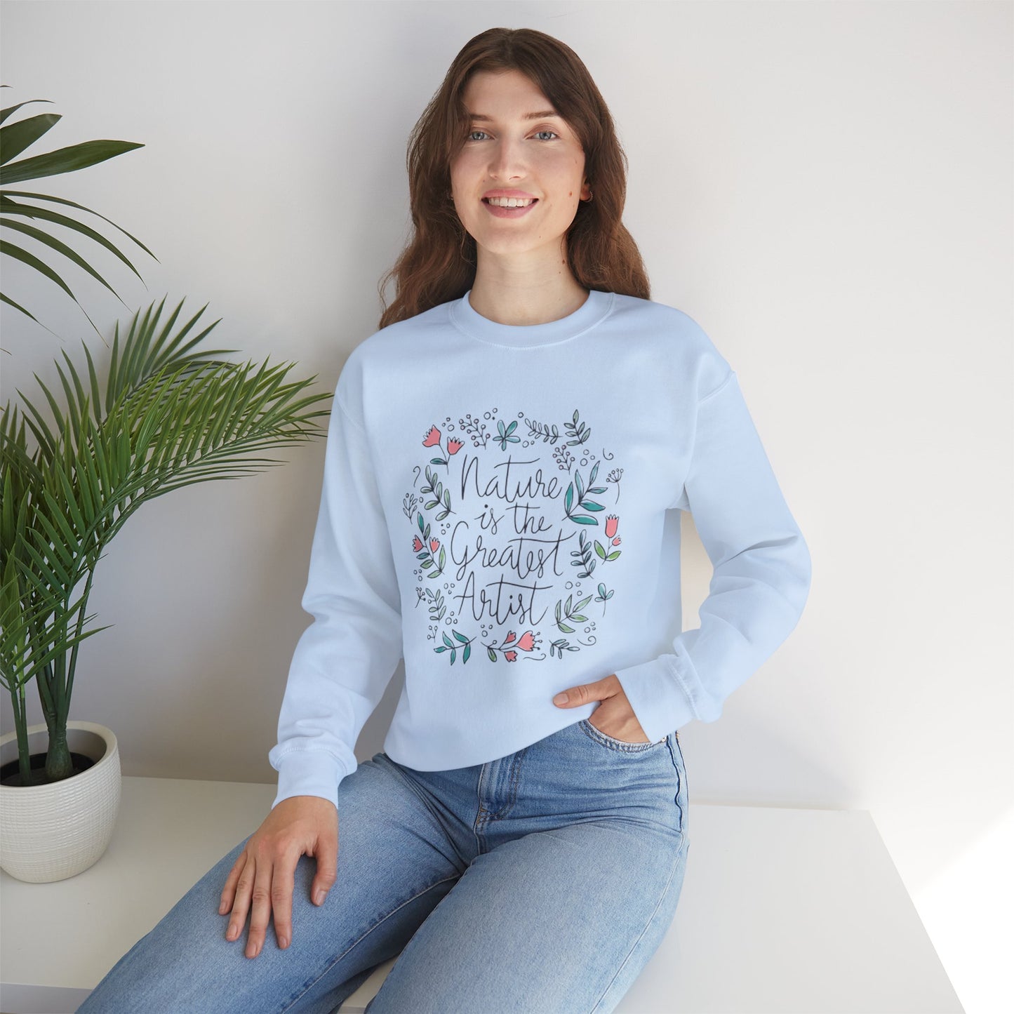 Adventure Nature’s Art Sweatshirt – Floral Valentine Gift