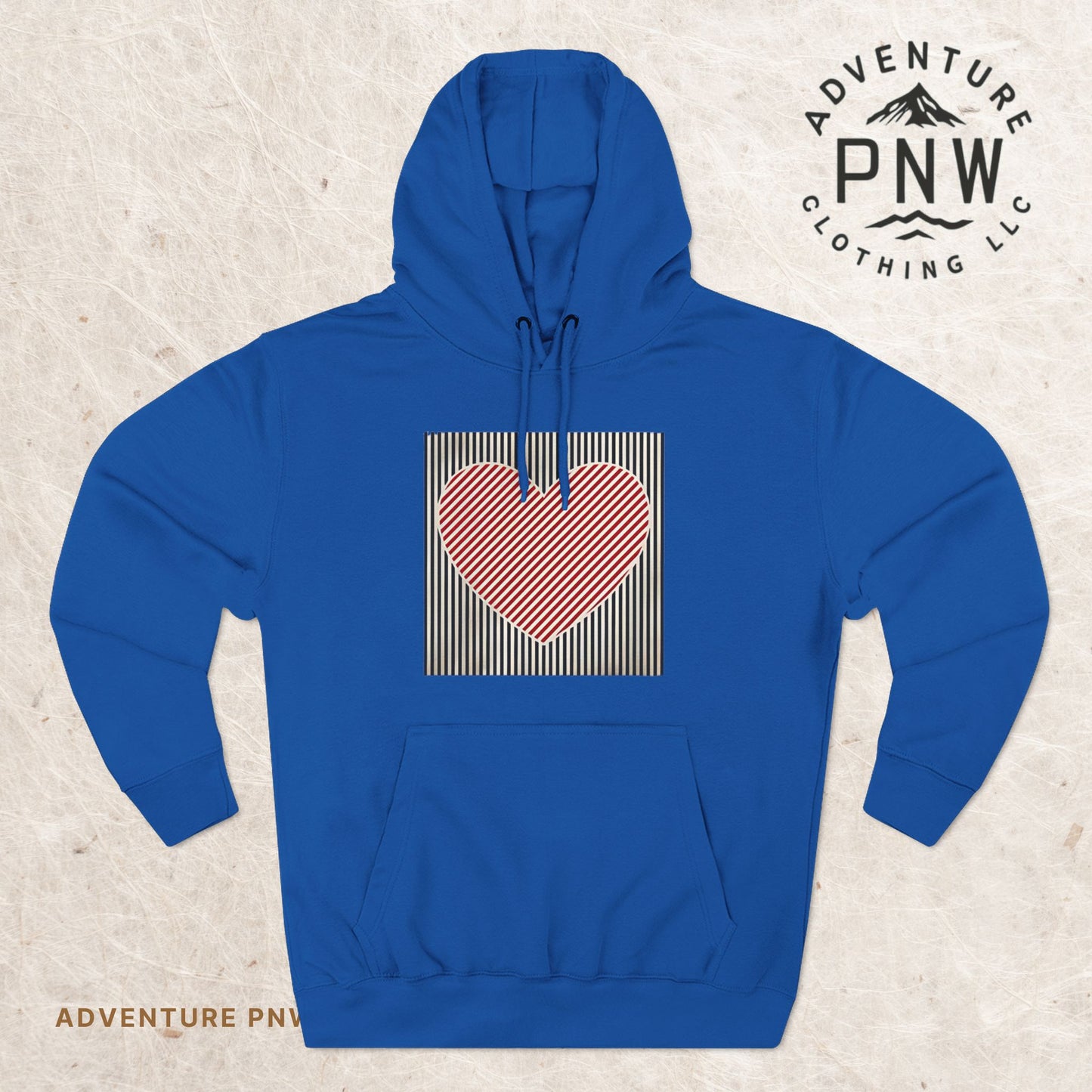 Retro Heart Valentine Hoodie – Cute Adventure Gift for Her