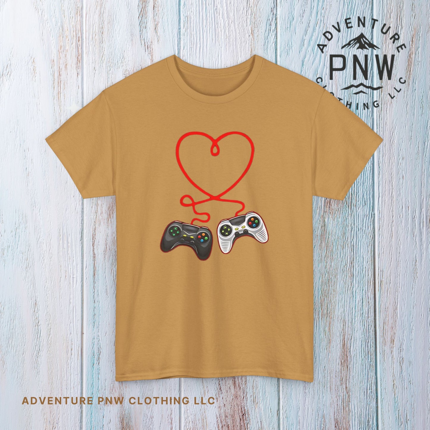 Video Gamer Valentines Day T-Shirt, Gamer Heart Tee, Valentines Gift for Him or Her, Unisex Gaming Shirt, Controller Love  Unisex Shirt