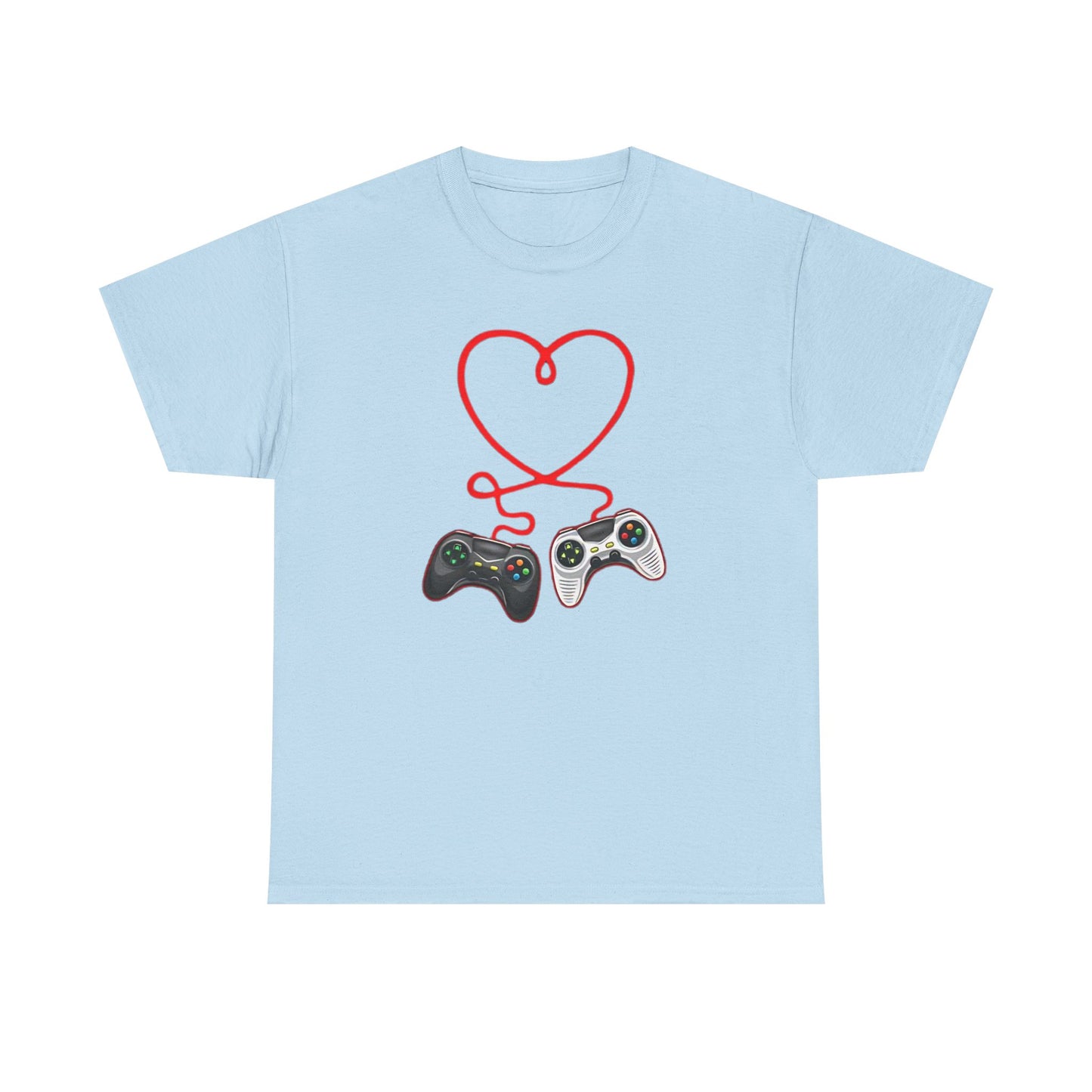 Video Gamer Valentines Day T-Shirt, Gamer Heart Tee, Valentines Gift for Him or Her, Unisex Gaming Shirt, Controller Love  Unisex Shirt