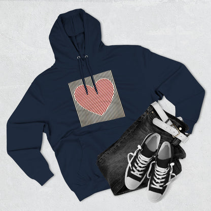 Retro Valentines Heart Hoodie, Cute Love Sweatshirt, Womens Valentines Hoodie, Teacher Mom Heart Hoodie, Vintage Three-Panel Fleece