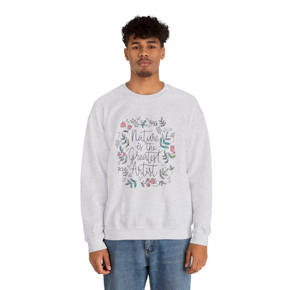 Adventure Nature’s Art Sweatshirt – Floral Valentine Gift