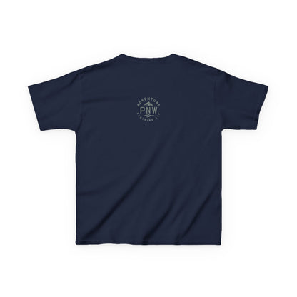Lets the ADVENTURE Begins with CHRISTMASS Vibes Kids Heavy Cotton™ Tee| Christmas Adventure Outfit