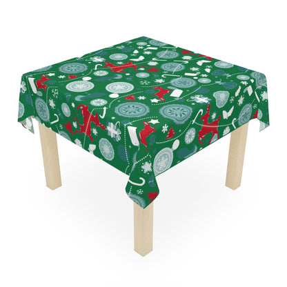 Festive Christmas Tablecloths Adding Warmth Style Christmas Adventure Decorations