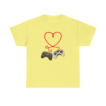 Video Gamer Valentines Day T-Shirt, Gamer Heart Tee, Valentines Gift for Him or Her, Unisex Gaming Shirt, Controller Love  Unisex Shirt