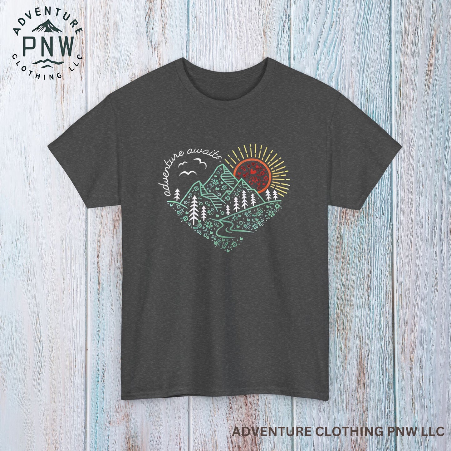 Adventure Awaits Tee – Mountain Explorer Shirt