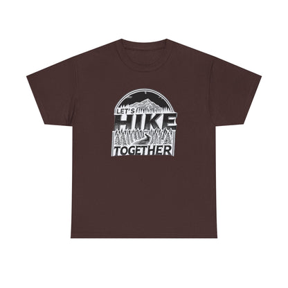 Let's Hike Together Unisex Tee, Adventure Outdoor Traveler Tshirt, Mountain Hiker Trail Shirt